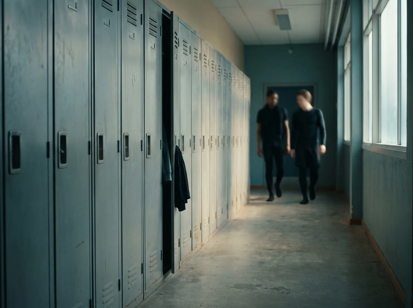 A wall of lockers