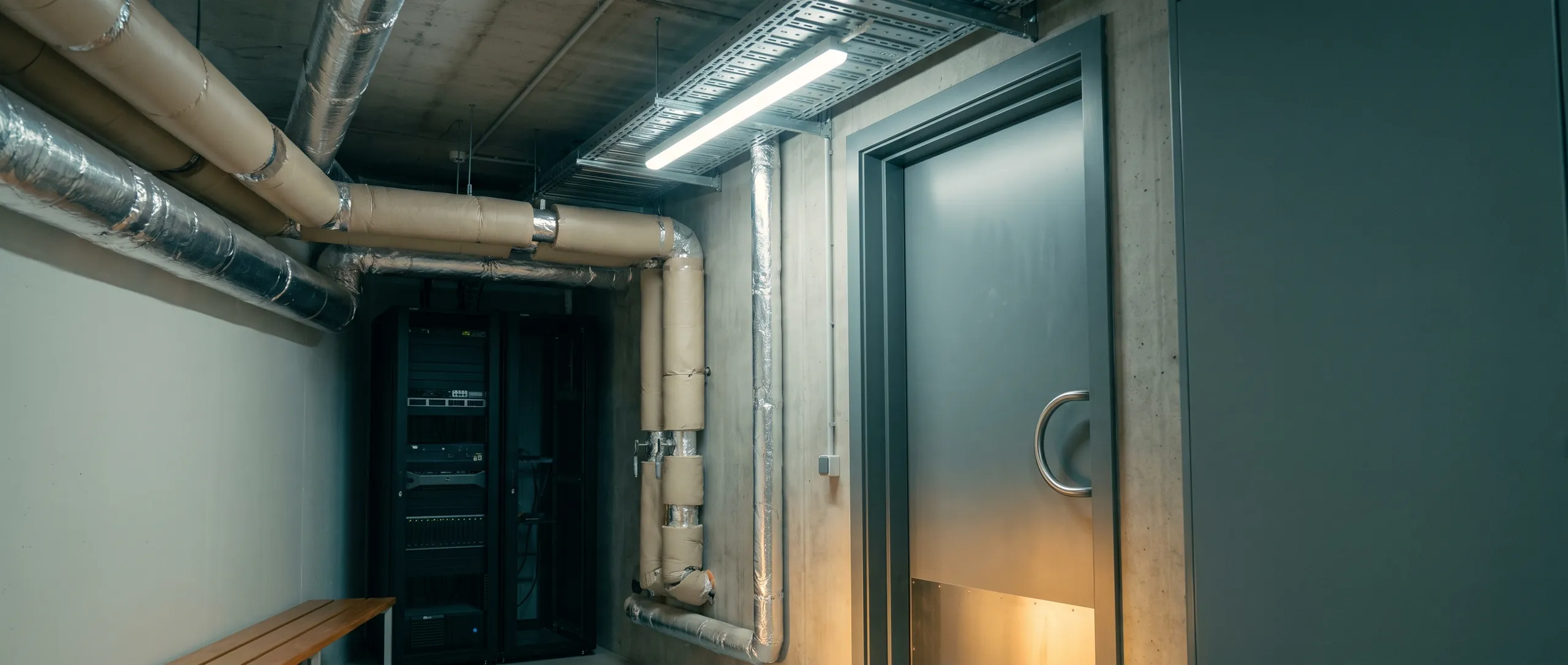 A plant room door
